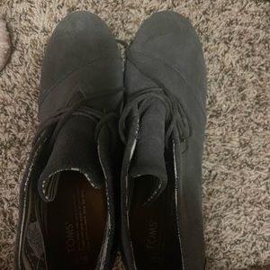 Toms Grey Wedges